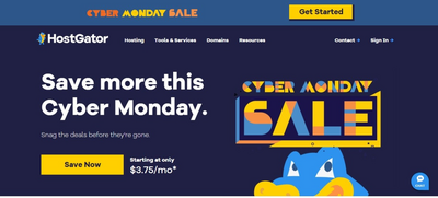 HostGator Black Friday & Cyber Monday Sale