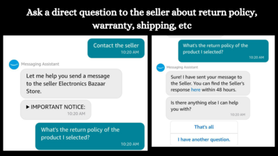 Trick to contact the Amazon Seller