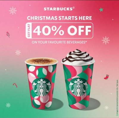 Starbucks India Christmas Offer Dates, Discounts & more 2024 {Live}