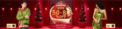 Myntra Christmas Sale Dates, Up to 80% OFF Discounts + Coupon Codes + Bank Offers