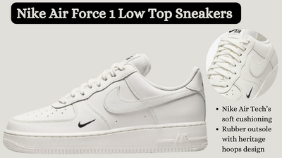 Nike Air Force 1 Low Top White Sneakers for Women