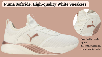Puma Softride: High-quality White Sneakers