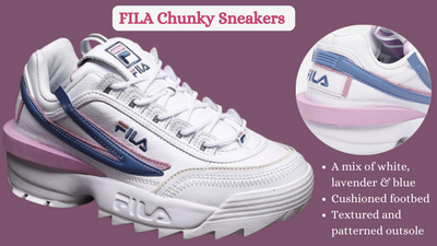 Fila Disruptor: Best White Sneakers for Women as Party & Casual Wear