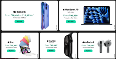iPhone 14 starting ₹51,490, iPhone 16 from ₹68,490, iPads starting ₹29,990 during the Croma Republic Day Sale
