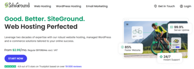 5. Siteground Web Hosting: Best for Site Security & Customer Support