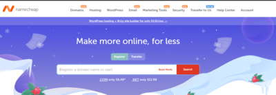 6. NameCheap: One of the Best Shared Hosting Providers in 2025