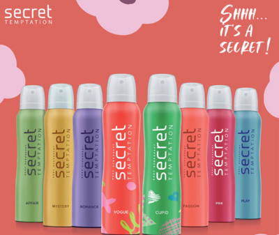 Secret Temptation No-Gas Body Spray Deodorant for Women