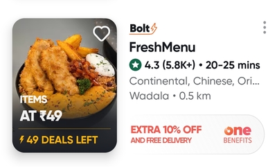 Swiggy X FreshMenu Flash Sale Dishes @ ₹49 | DesiDime