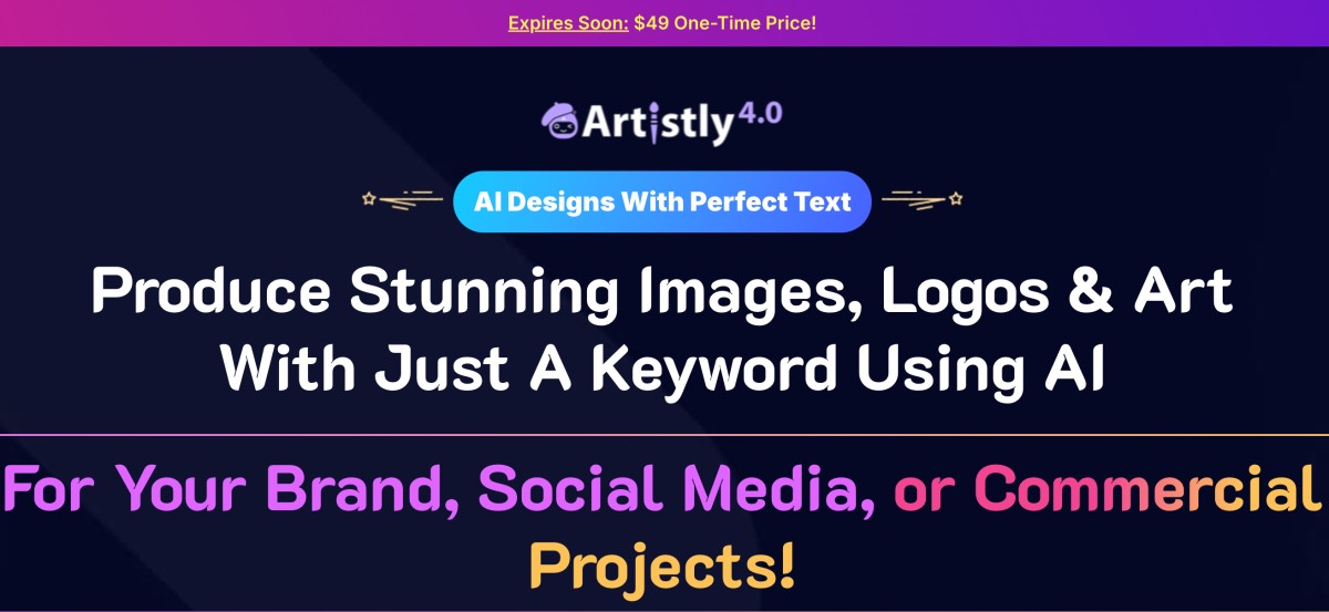 Artistly AI Coupon code