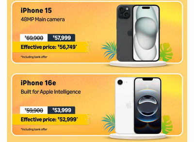 Apple iPhone 15 price in Amazon Great Summer Sale