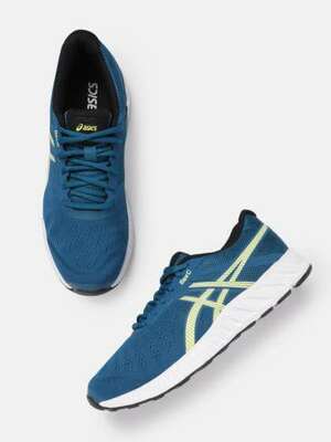 ASICS Men Woven Design FLEXC Everyday Sneakers with Brand Logo Detail