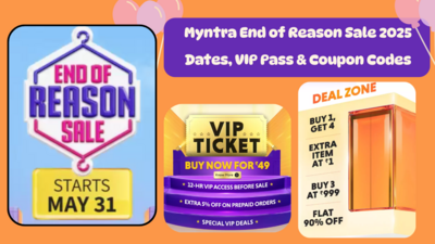 Myntra End of Reason Sale 2025 Dates, VIP Pass & Coupon Codes