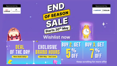 Flipkart End of Season 2025 from 30th May! Flat 90% OFF