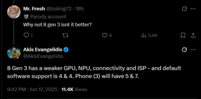 Nothing Phone 3 processor confirmed