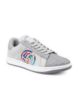 bacca bucci Men Grey Woven Design Sneakers