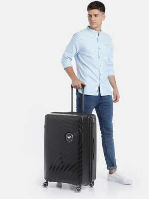 Wildcraft Onyx Textured Large Trolley Suitcase