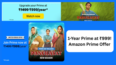 1-Year Prime at ₹999! Amazon Prime Offer