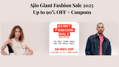 Ajio Giant Fashion Sale 2025: Up to 90% OFF + Coupons
