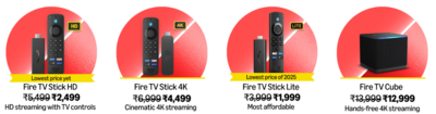 Fire TV Stick prices in Prime Day Sale 2025 in India