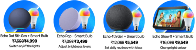 Amazon Prime Day Combo Deals on Smart Bulb and Alexa