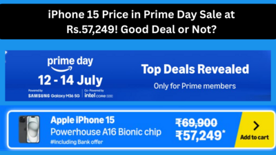 iPhone 15 Price in Prime Day Sale at Rs.57,249! Good Deal or Not?