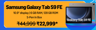 Samsung Tab S9 FE in Amazon Prime Day Sale at ₹22,999 Price