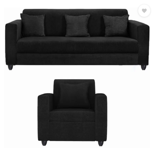 Apostate Morris 3+1 seater Sofa set for Living Room Fabric 3 + 1 Sofa