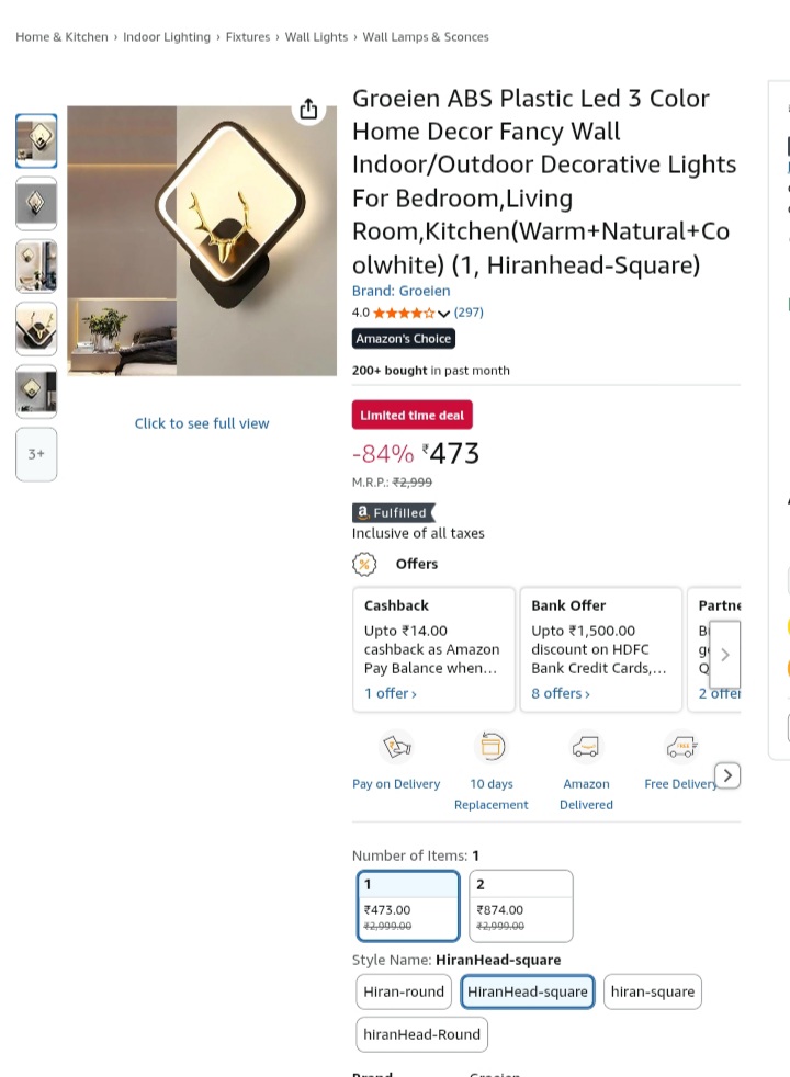 Groeien ABS Plastic Led 3 Color Home Decor Fancy Wall Indoor/Outdoor