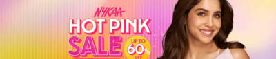 Grab extra 10% discount using coupon codes in Nykaa Pink Sale