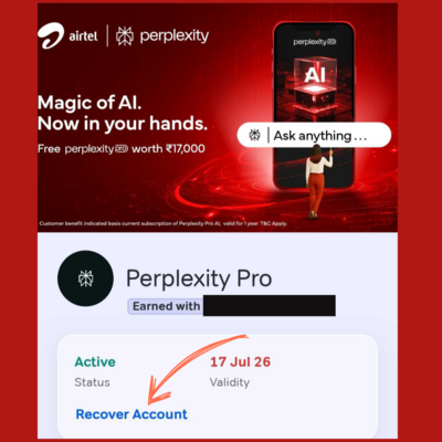 Airtel Thanks App Perplexity Offer Not Working? What to Do