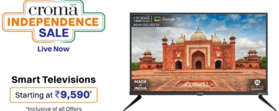Croma Independence Day Sale 2025 Deals on Soundbars, Google TVs, Kitchen Appliances