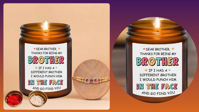 Rakhi Combo Sets on Myntra (Rakhi & Scented Candle Jar)