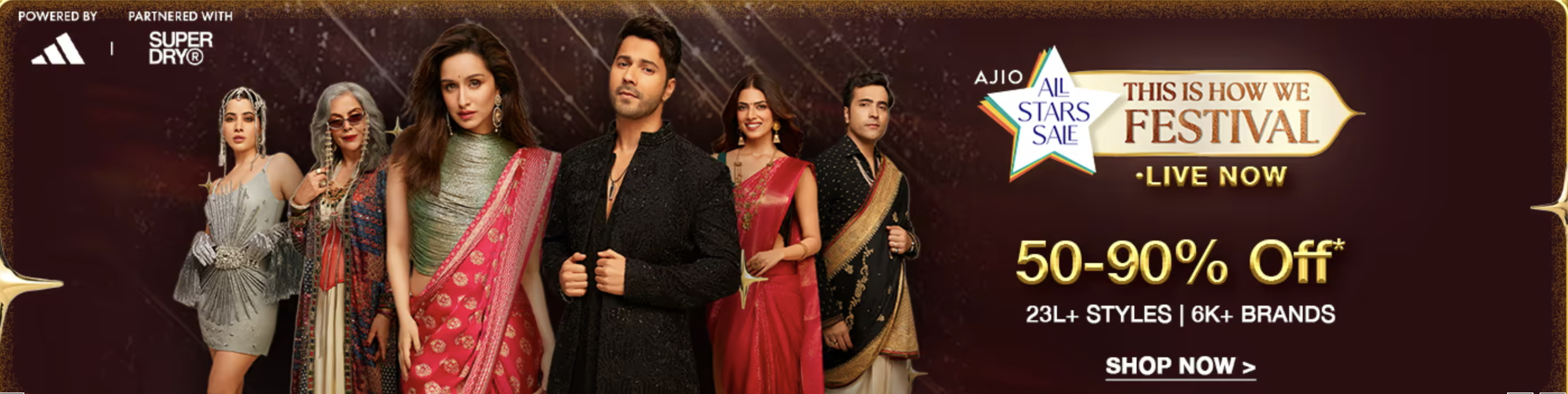 AJIO All Stars Sale Offers