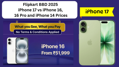 Flipkart BBD 2025 iPhone 17 vs iPhone 16, 16 Pro and iPhone 14 Prices