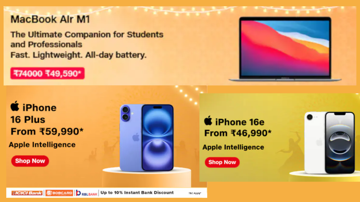 JioMart Utsav Sale brings Biggest Deal on Macbook Air M1 and Apple iPhone 16 Plus