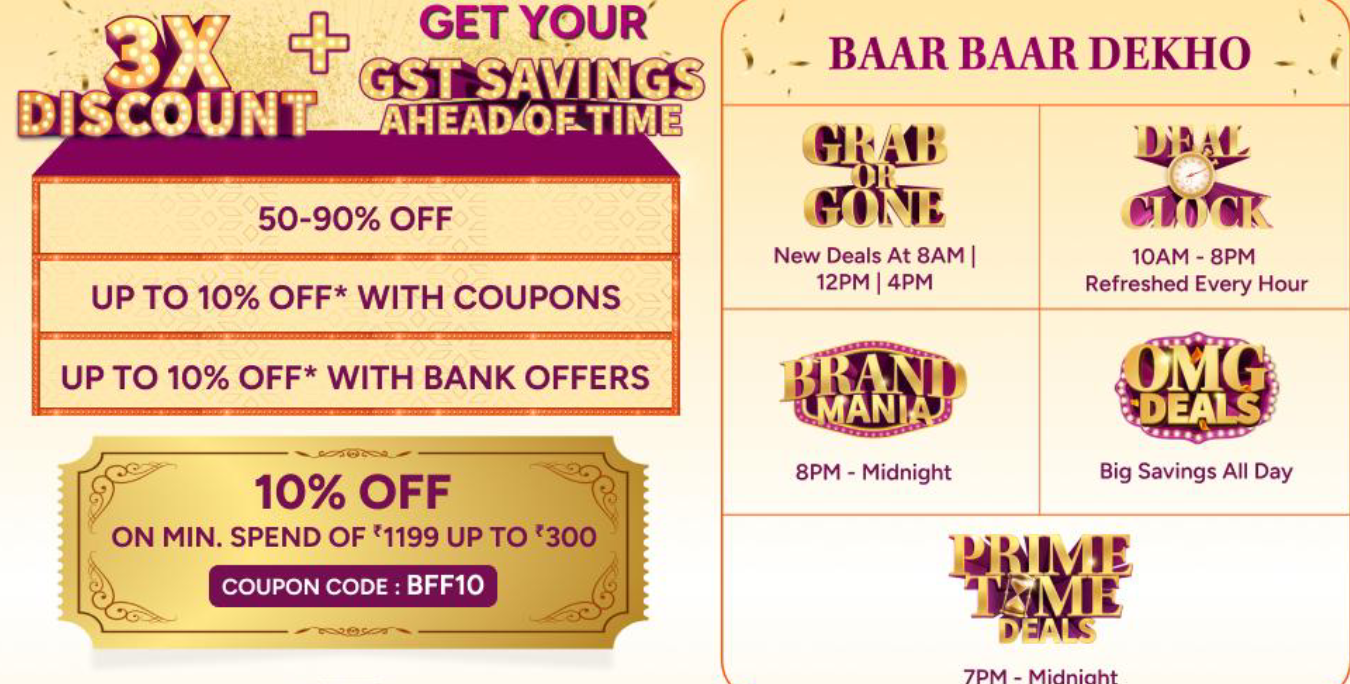 Myntra Big Fashion Festival (BFF) 2025 is Live with Opening Offers (Deals Timings and Schedule)