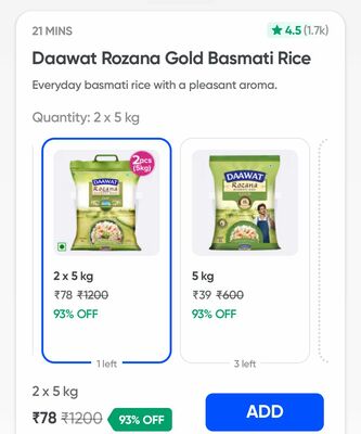 big loot dawat 5kg basmati rice