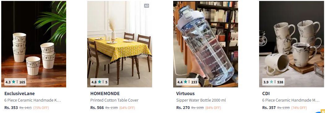 Upto 90% off on Home Decor DesiDime