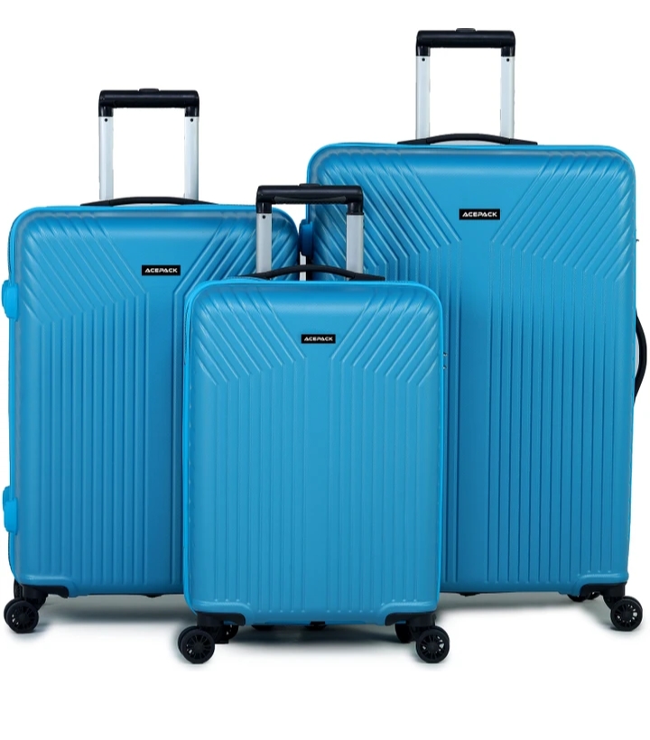 ACEPACK Hard Body Set of Luggage Wheels GLX Set of (Small 55cm|  Medium 65cm| Large 75cm) Teal on Flipkart - Main Image
