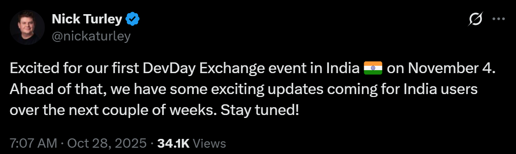 ChatGPT Go Free for 1 Year from November 4th 2025 in India