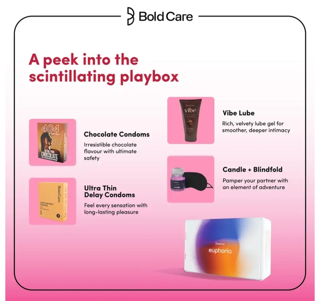 happy❁︎favori  18+ Bold Care Euphoria Giftset For Couples - Designed For