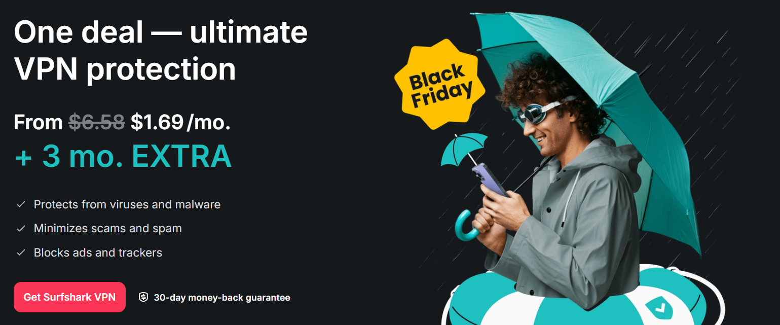 Surfshark VPN Black Friday Sale 2025