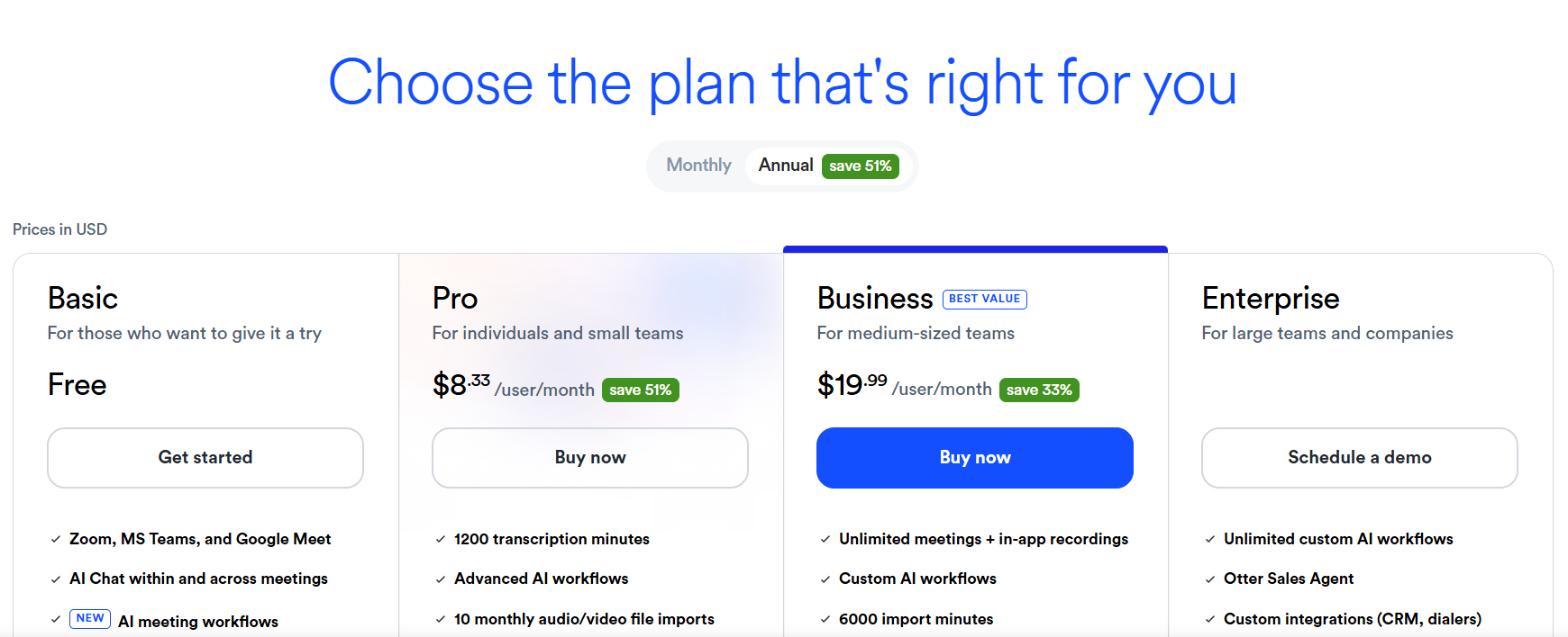 Otter AI Black Friday Sale Upto 51% OFF