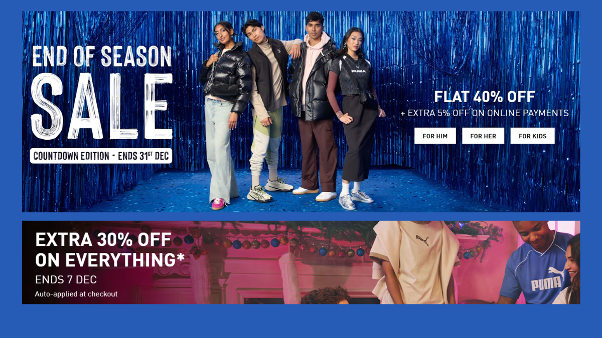 Puma End of Season Sale in India 2025