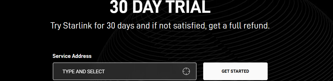 Starlink 30-Days Trial Offer Details