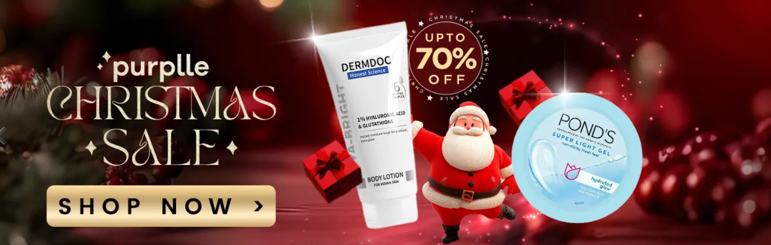 Purplle Christmas Sale Upto 70% OFF + Free Gifts