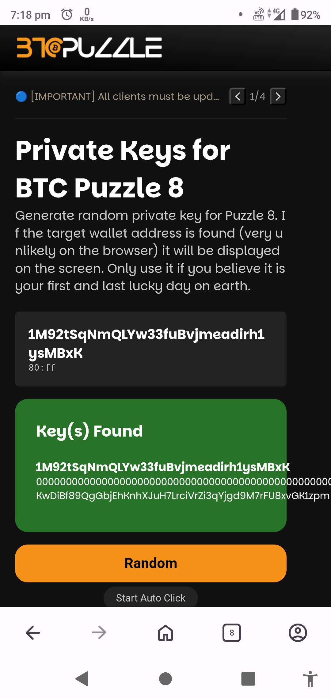 Brute forcing keys on Smartphone for finding private key of Bitcoin puzzle  wallet (God grace and luck are required) | DesiDime