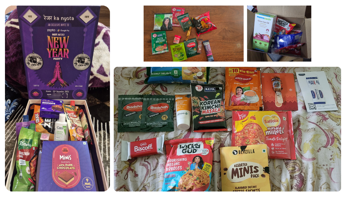 What’s Inside Zepto’s Free Christmas Gift Box? Items included in Zepto Christmas Box