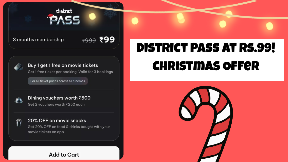 District Pass at Rs.99! Christmas Offer on District Movie Pass
