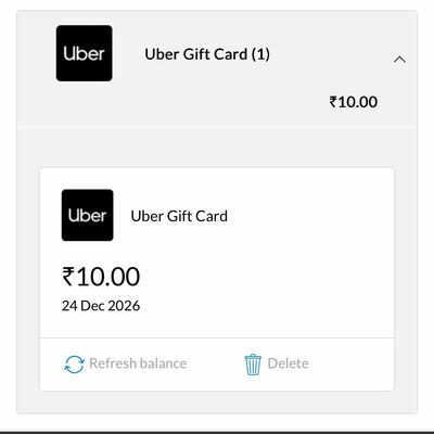 Wohoo - Get Uber Gift Voucher 